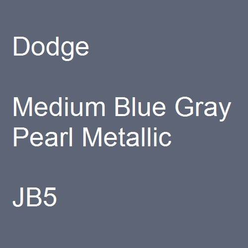 Dodge, Medium Blue Gray Pearl Metallic, JB5.